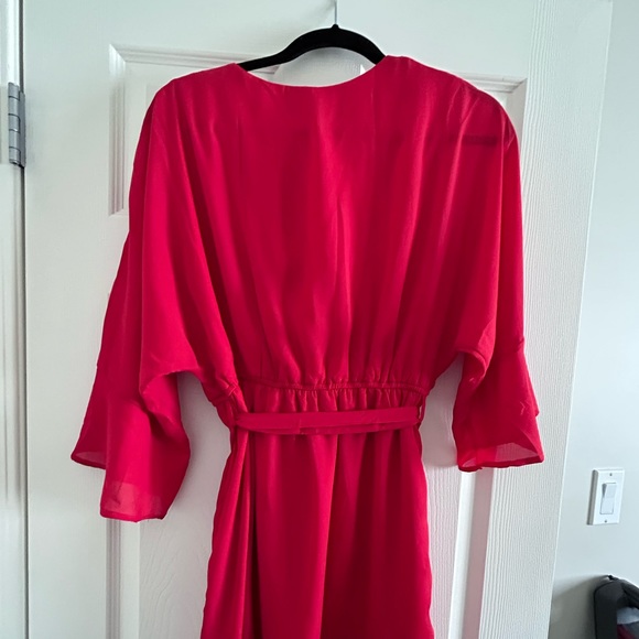 Red wrap dress - Picture 3 of 3